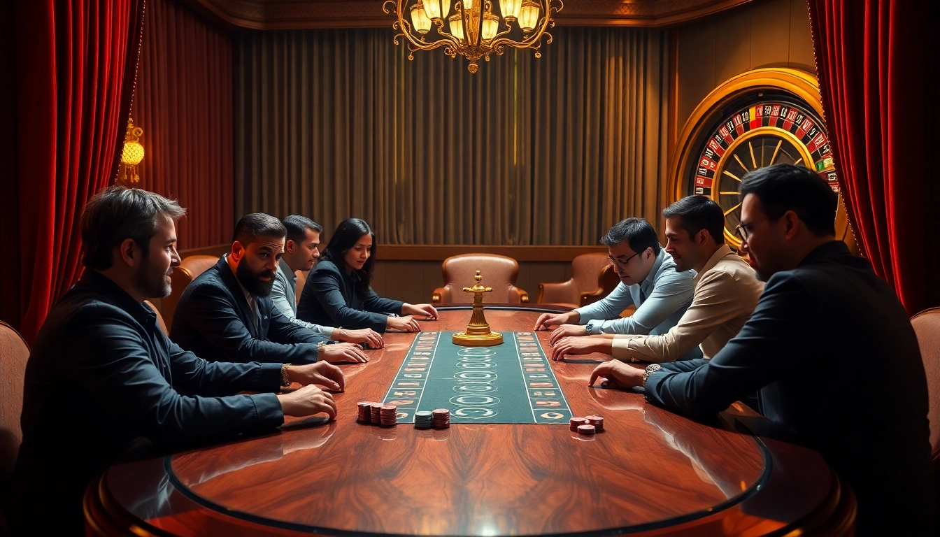 Experience high-stakes poker at https://nk88.bio/ with players strategizing for victory.