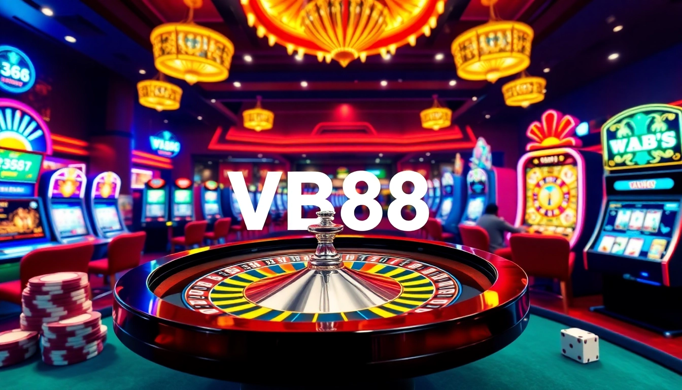 Experience thrilling online gambling with VB88's interactive casino table features.
