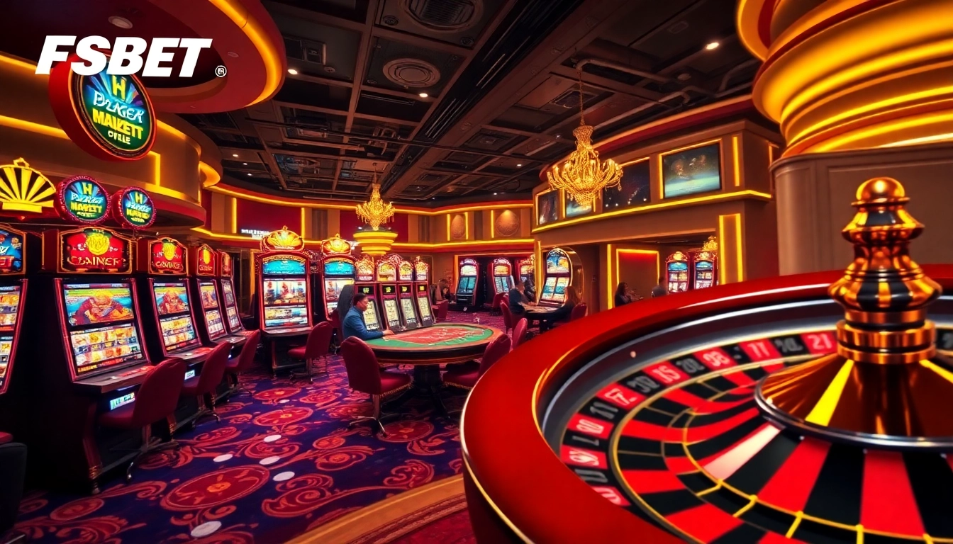 Experience thrilling gameplay at FSBET with vibrant slots and elegant poker tables.