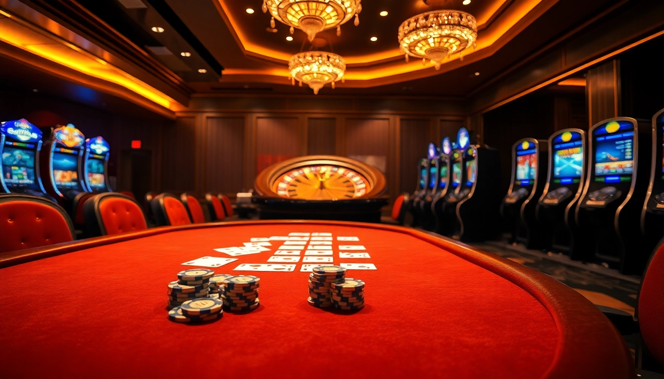 S8 table with poker chips and elegant cards that enhance the thrill of casino gambling.