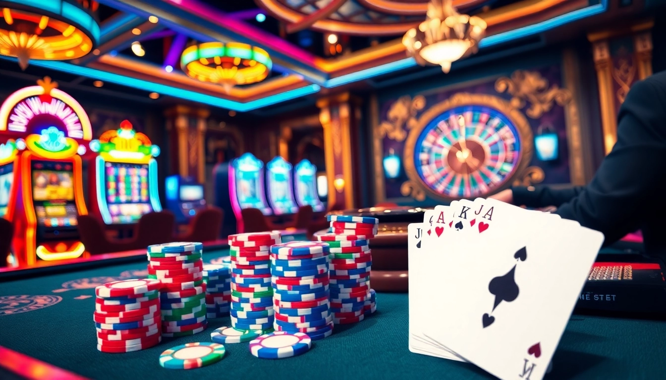 Experience the thrill at meilleur casino en ligne with vibrant gaming tables and exciting slot machines.